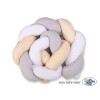 Tour de Lit pour Bébé à Nœuds 180 cm  Blanc Gris Beige