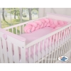 Tour de Lit pour Bébé à Nœuds 180 cm  Rose pour Fille