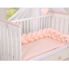 Tour de Lit Tressé 1,8m Rose Poudré
