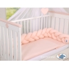 Tour de Lit Tressé 1,8m Rose Poudré