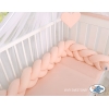 Tour de Lit Tressé 1,8m Rose Poudré
