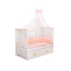 Tour de Lit Tressé 1,8m Rose Poudré