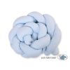 Tour de Lit Tressé 180 cm Bleu pour Garçon