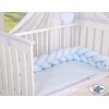 Tour de Lit Tressé 180 cm Bleu pour Garçon
