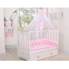 Tour de Lit Tressé 180 cm Rose Rose