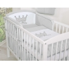 Tour de Lit Universel pour Lit de Bébé Gris Prince / Princess