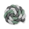 Tressé Tour de Lit Extra épais à Long Gris Vert Pastel Anthracite