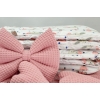 Garniture Rose pour Berceau Bébé taile XXL