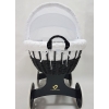 Habillage couffin osier - capote XL - blanc