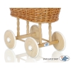 Weidenkorb Stubenwagen für Puppen