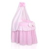 Berceau de poupée princesse rose avec ciel en voile