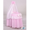Berceau de poupée princesse rose avec ciel en voile