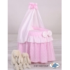 Berceau de poupée princesse rose avec ciel en voile