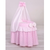 Berceau de poupée princesse rose avec ciel en voile