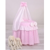 Berceau de poupée princesse rose avec ciel en voile