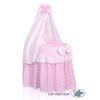 Berceau de poupée princesse rose avec ciel en voile
