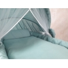 Textile set pour berceau en osier avec moustiquaire bébé khaki