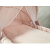 Textile Set pour Berceau en Osier Capote rose