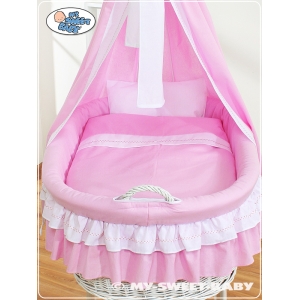 Complet textile pour berceau bébé avec voile