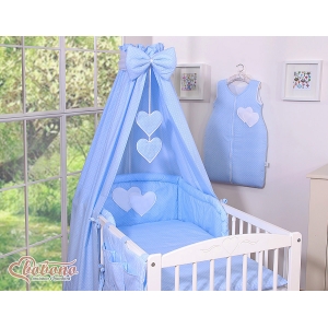 Linge de lit bébé 120cm Cœurs