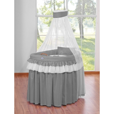 4 pcs Ensemble pour Berceau de Bébé Anthracite
