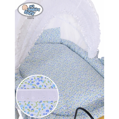 4 pcs Ensemble pour Berceau de Bébé Rétro Jasmine