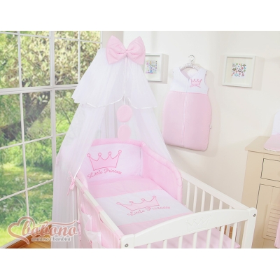 7pcs Ensemble Lit Bébé Ciel Tour de Lit Rose Prince / Princess