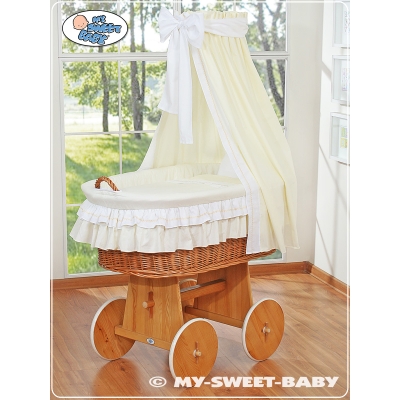 Berceau Bébé Complet avec Ciel Crème Bellamy