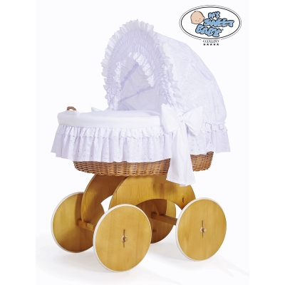 Berceau Bébé Textile Complet avec Canopy Charlotte
