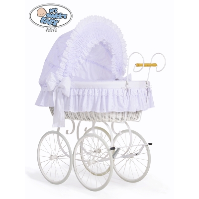 Berceau Bébé Vintage  Blanc Charlotte