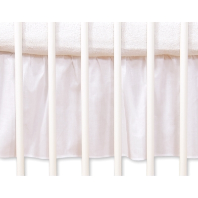 Cache-sommier Décoratif pour Berceau 120x60 cm - Hanging Hearts Blanc Cœurs