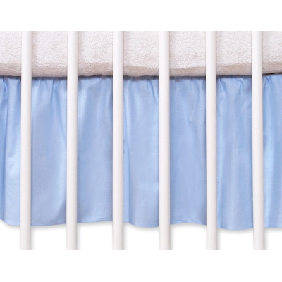 Cache-sommier Décoratif pour Berceau 120x60 cm - Hanging Hearts Bleu Cœurs