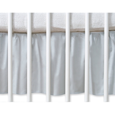 Cache-sommier Décoratif pour Berceau 120x60 cm - Hanging Hearts Gris Cœurs