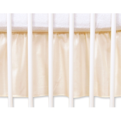 Cache-sommier Décoratif pour  Lit Bébé 70x140 cm Crème Cœurs