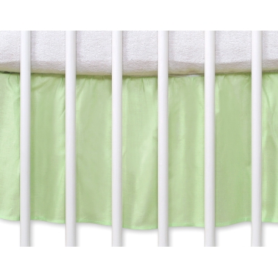 Cache-sommier Décoratif pour  Lit Bébé 70x140 cm Vert Cœurs