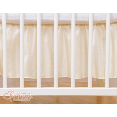 Cache Sommier Lit Bébé 140x70 cm Crème Prince / Princess
