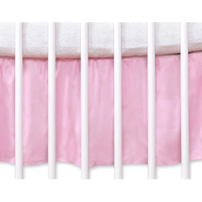 Cache Sommier Lit Bébé 70x140 cm Rose Cœurs