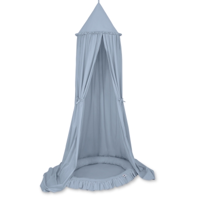 Ciel de Lit à Suspendre Au Plafond avec Nid Bleu Pastel