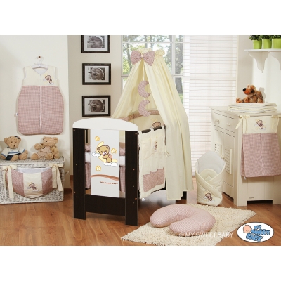 Ciel de Lit Bébé avec Support Brun Bonne Nuit