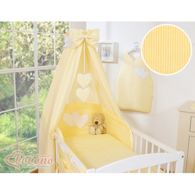 Ciel de Lit Bébé en Tissu Cœurs