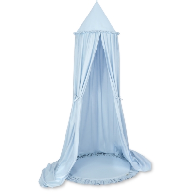 Ciel de Lit Bébé Enfant à Suspendre Au Plafond avec Tapis Bleu
