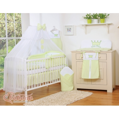 Ciel de Lit en Moustiquaire Grand Format Vert Mousseline Prince / Princess