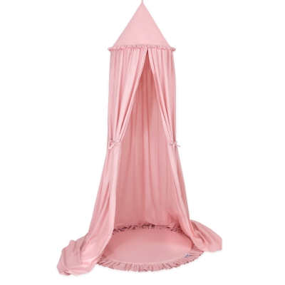 Ciel de Lit Tente à Suspendre Au Plafond avec Tapis Rose