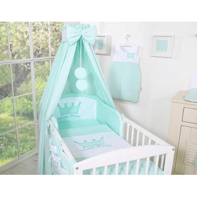 Ciel en Tissu pour Lit de Bébé Menthe Prince / Princess