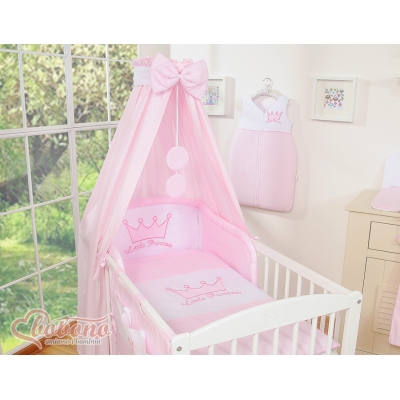 Ciel en Tissu pour Lit de Bébé Rose Prince / Princess