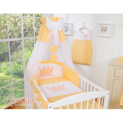 Ciel en Tulle pour Lit de Bébé Mousseline Pêche Prince / Princess