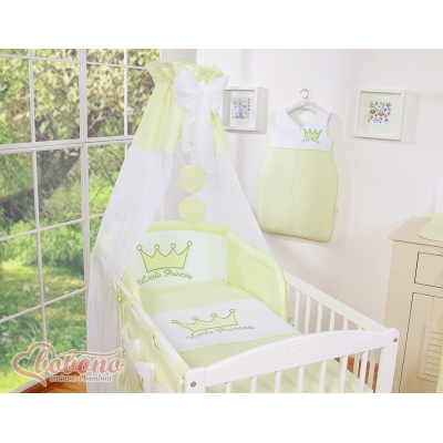 Ciel en Tulle pour Lit de Bébé Vert Mousseline Prince / Princess
