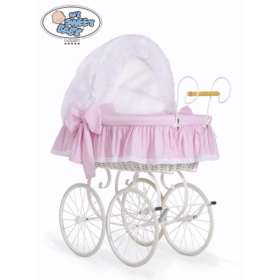 Couffin Retro Rose Blanc Christine