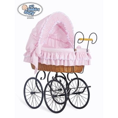 Couffin Berceau Vintage Rose Victoria pour Fille