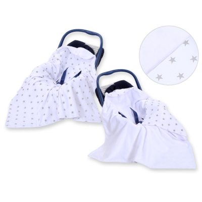 Couverture Double Face pour Siège Auto Blanc